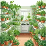 Зеленый кулинарный сад: какие травы и овощи высадить на кухне